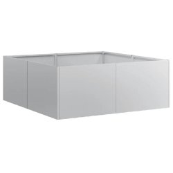 Helloshop26 - Jardinière carré 80 x 80 x 30 cm pour jardin ou balcon design moderne robuste en acier galvanisé - acier 3000236995252