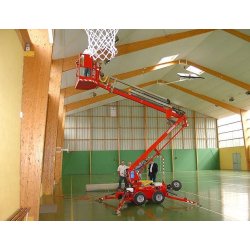 Nacelle araignée semi-automotrice transportable tout terrain ultra-polyvalente - Leguan 125 - Hauteur de travail 12.50m - Déport maxi 6.50m