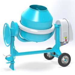 C 360 bétonnières - Omaer - capacité totale cuve 350 L - moteur électrique 2 HP