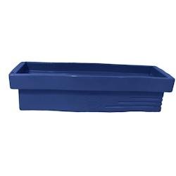 Jardinière design effet pierre 70l avec réserve d'eau-plast'up rotomoulage - BLEU - bleu 0750122560486