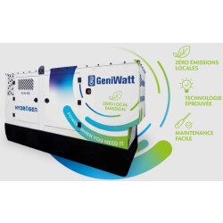 Groupe hydrogène hybride H150-ICE - 195 kVA / 156 kW -  GeniWatt