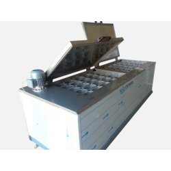 Machine à glace en blocs MBI 1000 - saumure - production de 200 blocs/jour - blocs hygiéniques 5 kg