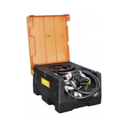 Station essence KS Easy Mobil 190 litres - Pompe électrique 12 V - Avec capot - CEMO - 11501F