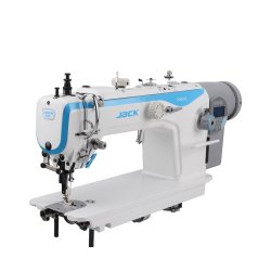Machine à coudre industrielle pour le cuir et les tissus d'ameublement épais - Machine à point noué triple entrainement - JACK JK2060GHC-4Q