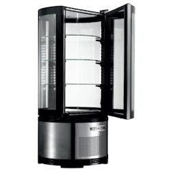Vitrine verticale réfrigérée sur comptoir circulaire - 480x480x1030 mm - 220 W 230/1V - 13CVFF1X Eurast - multicolore multi-matériau 13CVFF1X