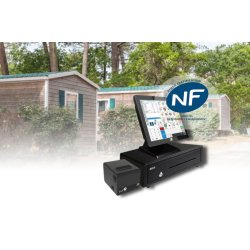 Caisse enregistreuse tactile pour Camping avec logiciel ATOUT-CAISSE- écran tactile 15" ou 10"