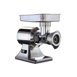 Hachoir à viande professionnel en inox - 250 kg/h - simple coupe avec grilles et couteau inox