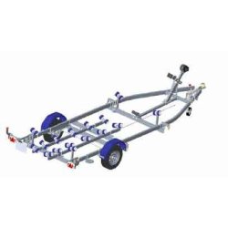 Remorque porte bateau 1200kg multi-rouleaux