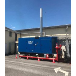 Location de groupes électrogènes capotés ou en container, à essence ou fuel, sur plateau ou sur remorque-  De 2 KVA à 2000 KVA