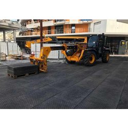 Protection de sol - Épaisseur 43 mm - Dimensions 1160 mm x 760 mm - Charge admissible 30 tonnes/m² - PVC recyclé