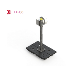 Support FH autostable - 1 FH30 (40m) - Hauteur 40m - Capacité Ø380mm maxi