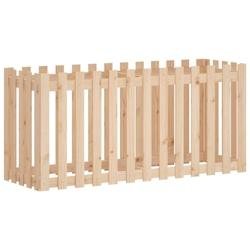 Helloshop26 - Jardinière bac lit surélevé plantes fleurs terrasse jardin de jardin design de clôture 150 x 50 x 70cm pin massif 02_0039802 - marro