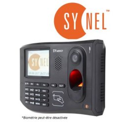 Pointeuse biométrique multifonction Synergy - Utilisation pour identification par empreinte, badge ou code PIN - SYD-0014-02