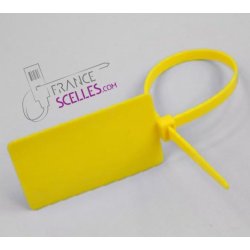 Scellé de sécurité plastique réglable Grande étiquette - MACSY - Personnalisation -