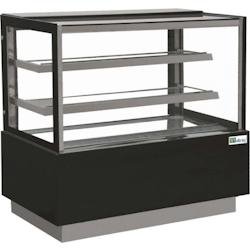 Vitrine pâtissière 560 L - Vitrage droit 2 étagères - L. 1500 mm - EDEN60