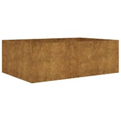Helloshop26 - Jardinière bac lit surélevé plantes fleurs terrasse jardin de jardin 120 x 80 x 40 cm acier corten marron 02_0039347 02_0039347 - mar