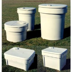 Réservoir d'eau circulaire et rectangulaire - 300 à 1000 L - récupération d'eau