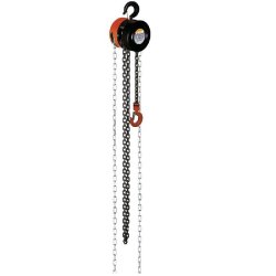 Palan à chaîne 1 tonne PRPC1T - robuste, anticorrosion, avec crochets pivotants 360°