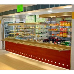 Vitrine réfrigérée Espace à rideau d'air - solide, durable et respectueuse de la chaîne du froid