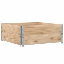 Helloshop26 - Jardinière bac lit surélevé plantes fleurs terrasse jardin 100 x 100 cm bois de pin massif marron 02_0037239 02_0037239 - marron mét