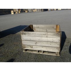 Palox en bois type SAMUEL, dimensions extérieures 1000 x 1200 x 740 mm