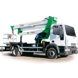 Camion nacelle Comet - 31 m - HQ JIB - bras télescopique et articulé - double pantographe