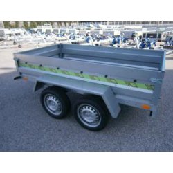 Remorque utilitaire 236x129x40 cm - 2 essieux - Rustique 256 - 500 kg PTC