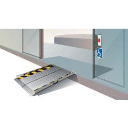 Rampe d'accès amovible Modulo H - aluminium pliable pour seuils de 8 à 11 cm