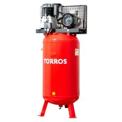Compresseur vertical à entraînement par courroie à huile cuve 270 L 4 kW / 5,5 Ch 10 bars 620 l/min 400 V Torros TCV2707510T