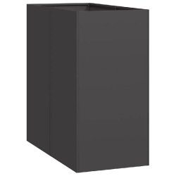 Helloshop26 - Jardinière design moderne balcon jardin fond ouvert 40 x 80 x 80 cm en acier noir 02_0051556 02_0051556 - vert acier 3000236977616