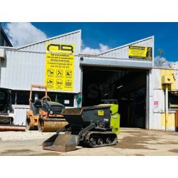 IHIMER Brouette à chenille autochargeuse 220L électrique à batterie