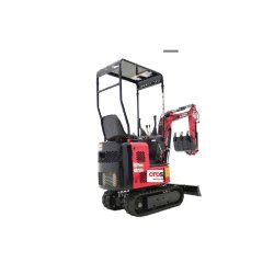 Mini-pelle étroite thermique, sur chenilles, châssis réglable & bras d'excavation pivotant SBKB765K