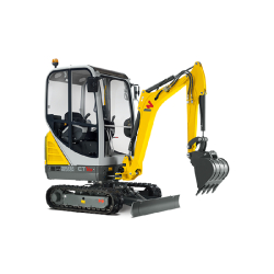 Pelle sur chenilles Wacker Neuson ET16 - 13,8 kW - Profondeur maximale 2.413 mm - Poids 1.529 à 1.720 kg