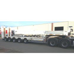 Semi-remorque 5 essieux porte engins - Type SR5 PE 65 - PTC 82T5