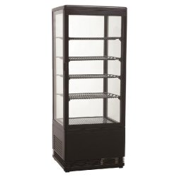 Vitrine réfrigérée desserts et boissons 98l noir - 7487.0180