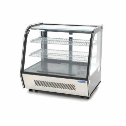Vitrine à gâteaux - 120 L - 70 cm - portes coulissantes arrière Maxima 09400845