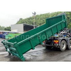 Benne standard / dib - benne à déchets - benne bourbon - tôle lisse en acier s235