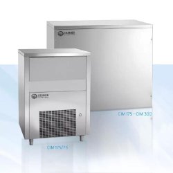 Machine à glaçons CIM 175/75 - Production 175 kg/24h - Bac de 75 kg - Acier inox