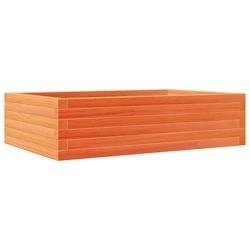 Helloshop26 - Jardinière bac lit surélevé plantes fleurs terrasse jardin cire 90 x 60 x 23 cm bois de pin massif marron 02_0038518 - marron Bois ma