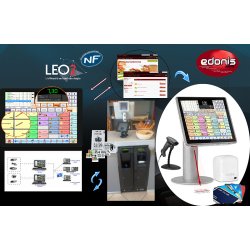 Caisses enregistreuses pack solution premium - LEO2 PRO + ULTIMO Oxhoo + IPRECORD avec gestion fidélité et vidéosurveillance
