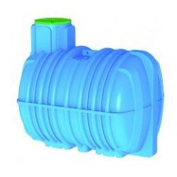 Cuve polyéthylène 5000L CELESTO - système de filtration, renforcée, ronde et horizontale