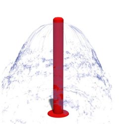 Pataugeoire - Dôme d'eau inox de la marque Athalia pour aires de jeux aquatiques, campings et parcs de loisirs
