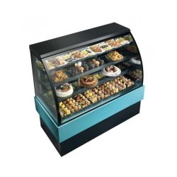 Vitrine pour pâtisserie et snacking - Froid ventilé, Eclairage LED, 1500 mm - Référence: SIENA 1500