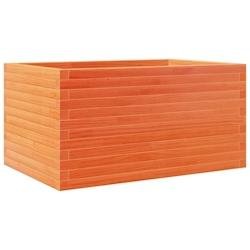 Helloshop26 - Jardinière bac lit surélevé plantes fleurs terrasse jardin cire 90 x 60 x 45,5 cm bois de pin massif marron 02_0038520 - marron Bois