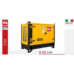 Fox-S Modèle P9 à P21 - Groupes électrogènes industriels Visa - Diesel - 9 à 20 kVA