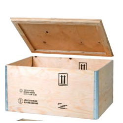 Caisse-palette en bois et contreplaqué pliable - 5mm NIMP15 - Protection optimale pour transport et stockage