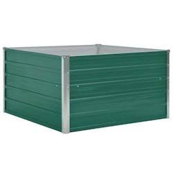 Helloshop26 - Jardinière 100 x 100 x 45 cm acier galvanisé vert 02_0000786 - vert acier 3000071191536