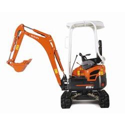 Mini-pelle U15-3 - 1600 kg, 13 ch, rotation ultra-courte, moteur Kubota diesel