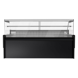 Vitrine réfrigérée avec service-arrière 248 x 98 cm et 2 réserves réfrigérées