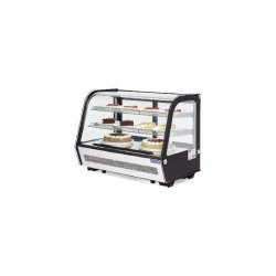 Vitrine 160 Litres de comptoir ventilée positive, 3 niveaux, noire, 200 W, 220 V - MONO